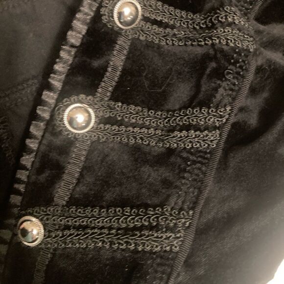 WHBM Velvet Black Military Cavalry Jacket - Picture 7 of 9